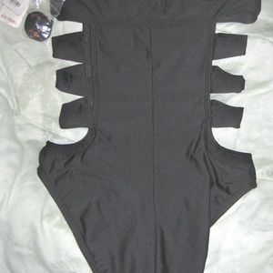 Ella Moss black one piece swimsuit Size SM Cutouts